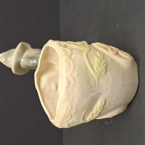 Mid-Century Modern ceramic donkey pulling his cart planter - Picture 3 of 9